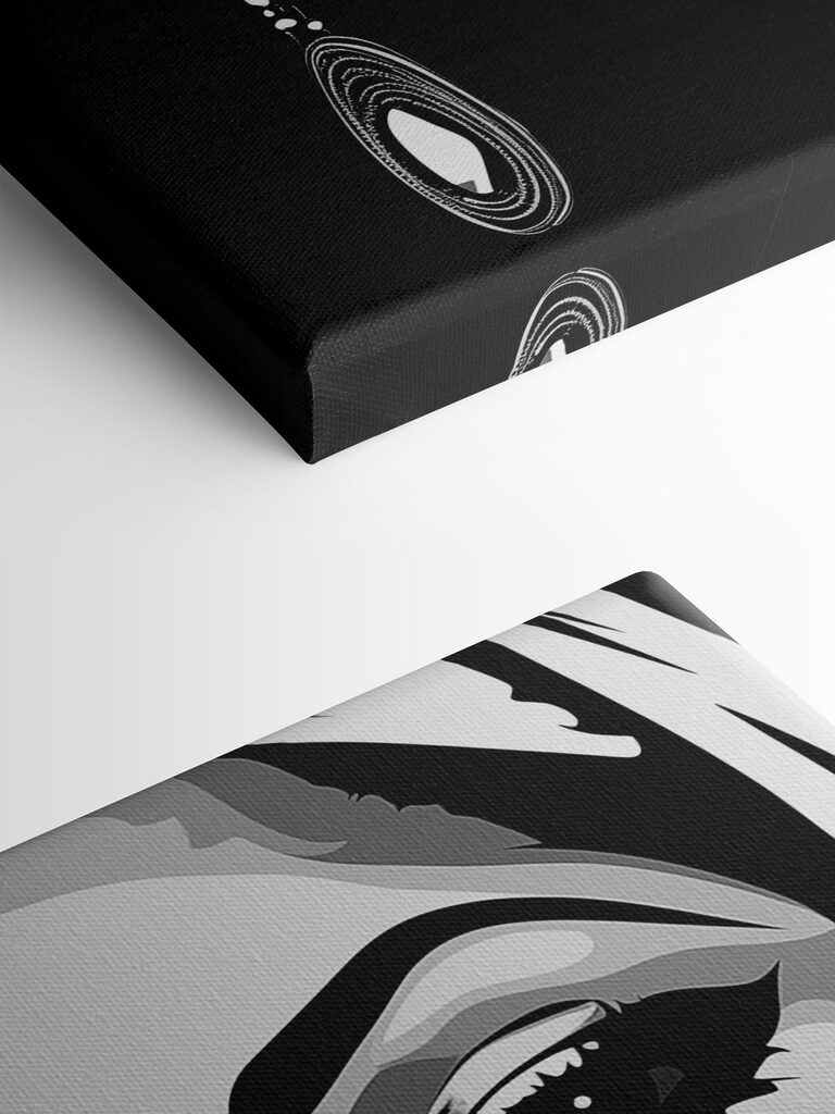 Woman with large earrings Woman with large earrings