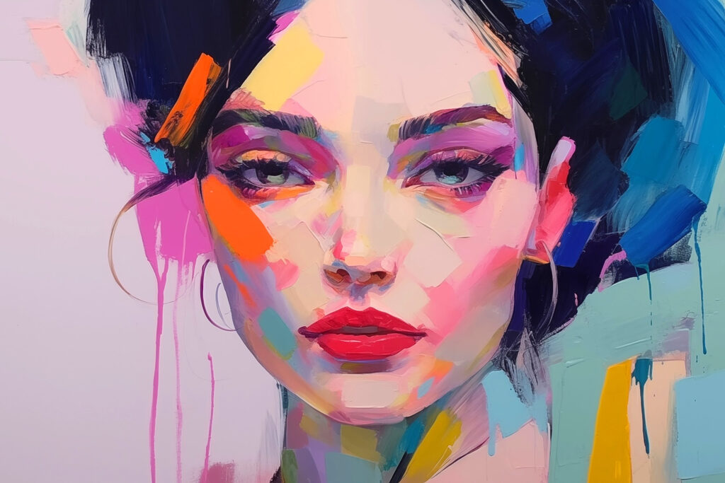 Painting of a woman Painting of a woman