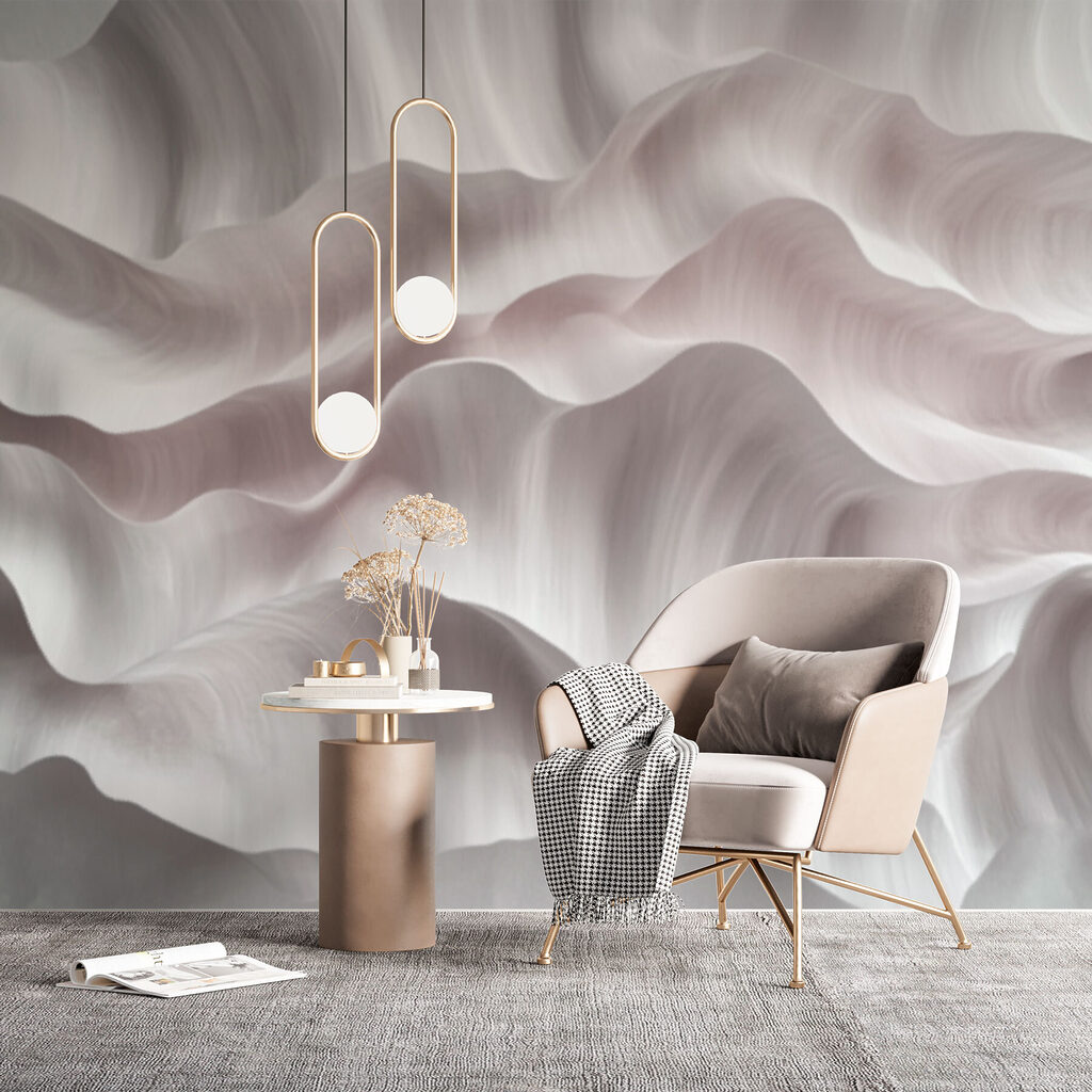 Soft waves of flowing texture