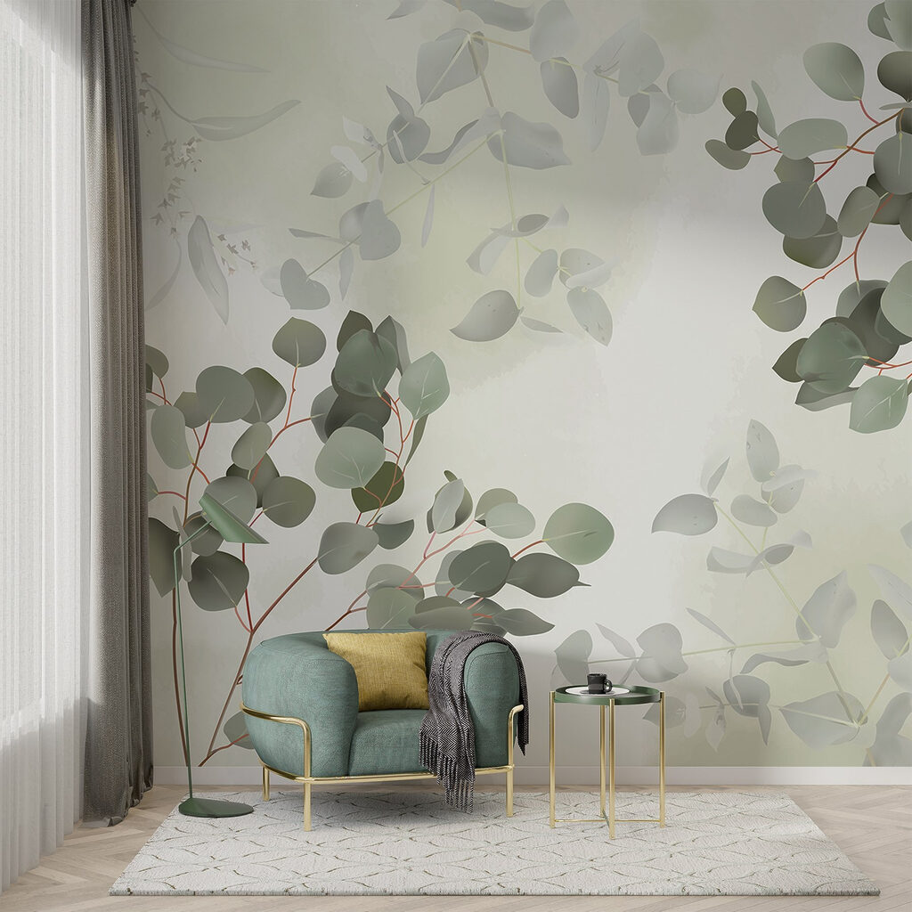 Soft greenery against a gentle backdrop Soft greenery against a gentle backdrop