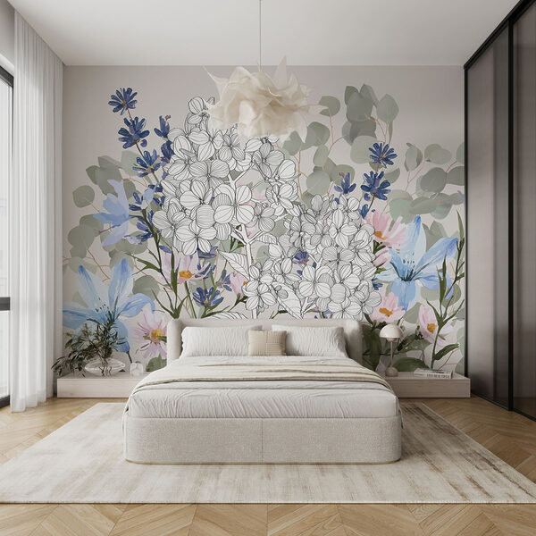 Delicate blooms in soft hues