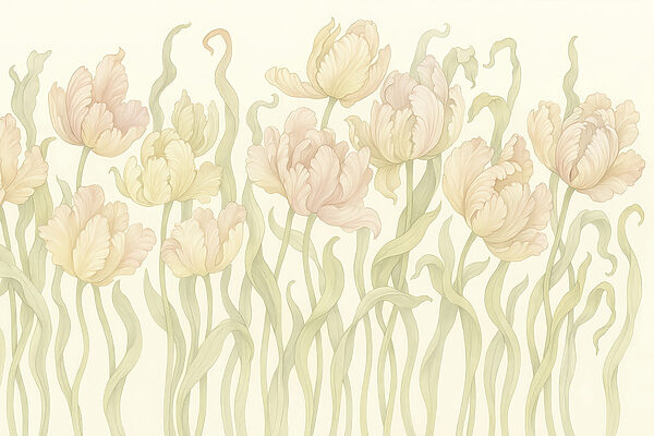 Jemné tulipány v jemných odtieňoch Jemné tulipány v jemných odtieňoch