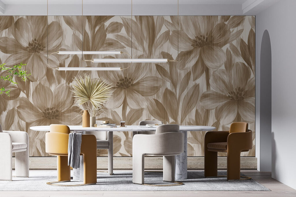 Floral patterns in soft tones Floral patterns in soft tones