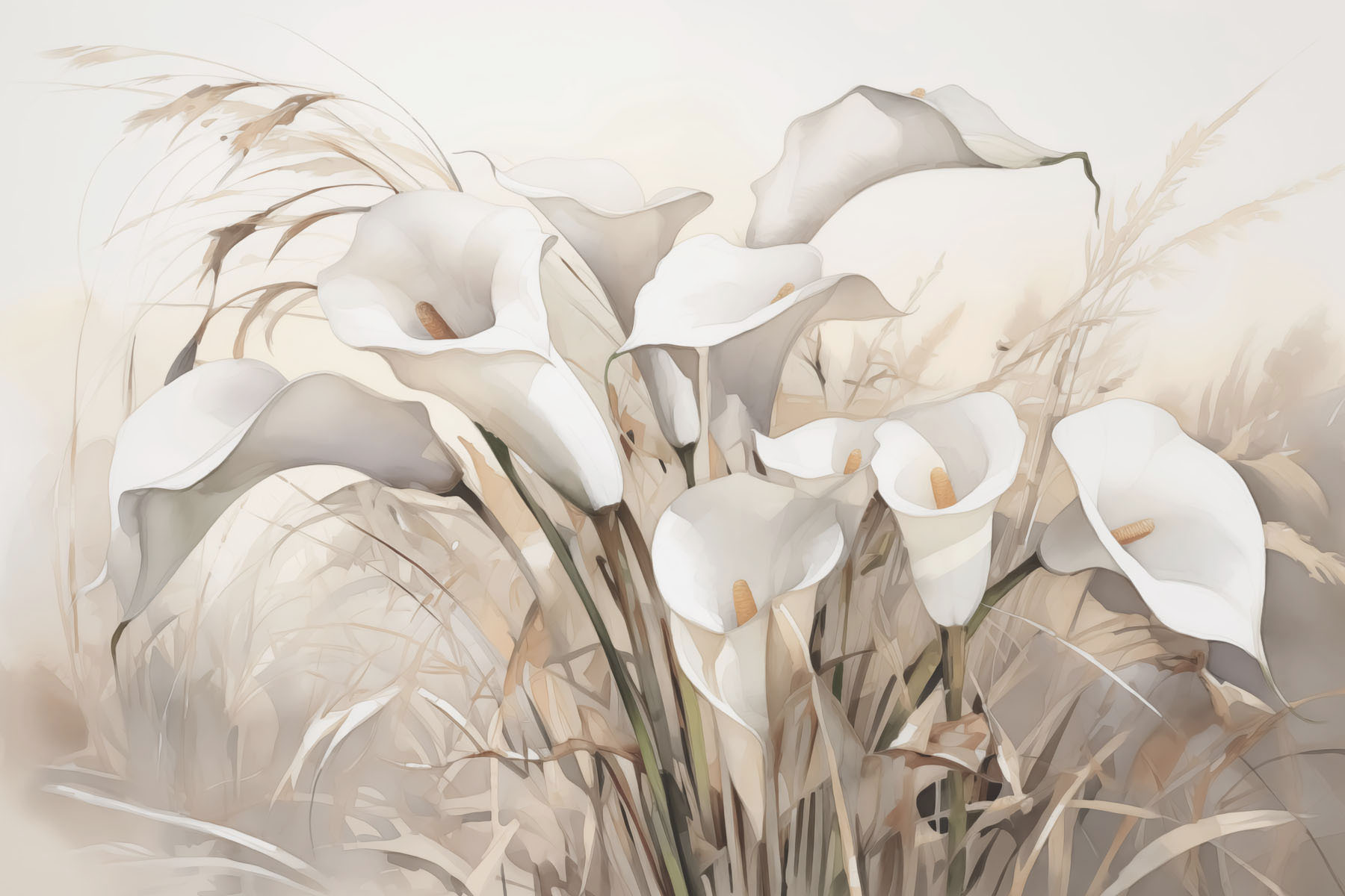 Group of white flowers