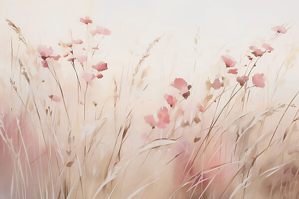 Field of pink flowers Field of pink flowers