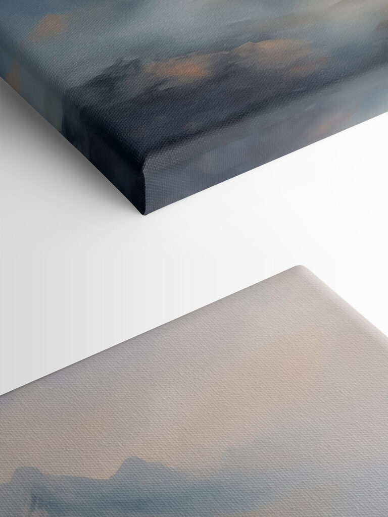 Mountain range with clouds Mountain range with clouds