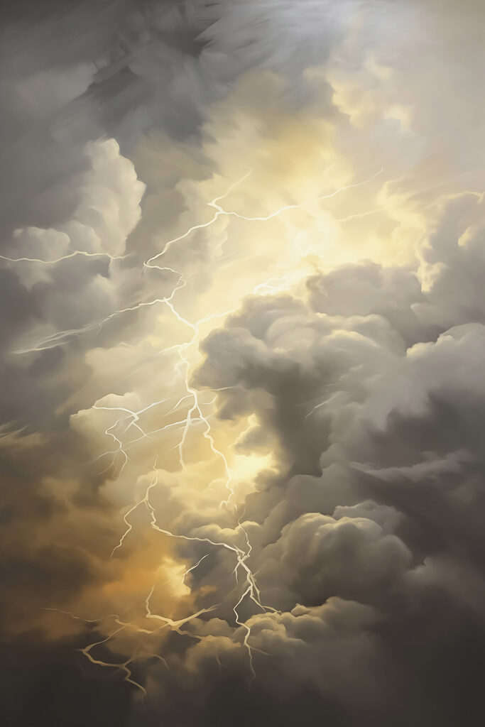 Lightning striking in the sky Lightning striking in the sky