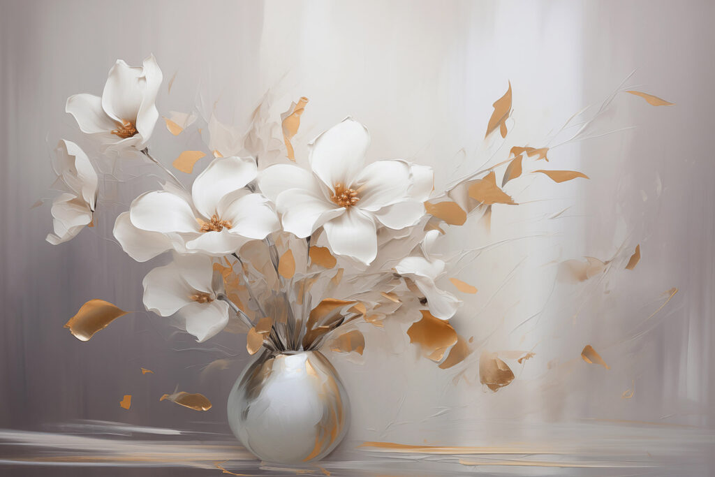 Elegant flowers in a stylish vase