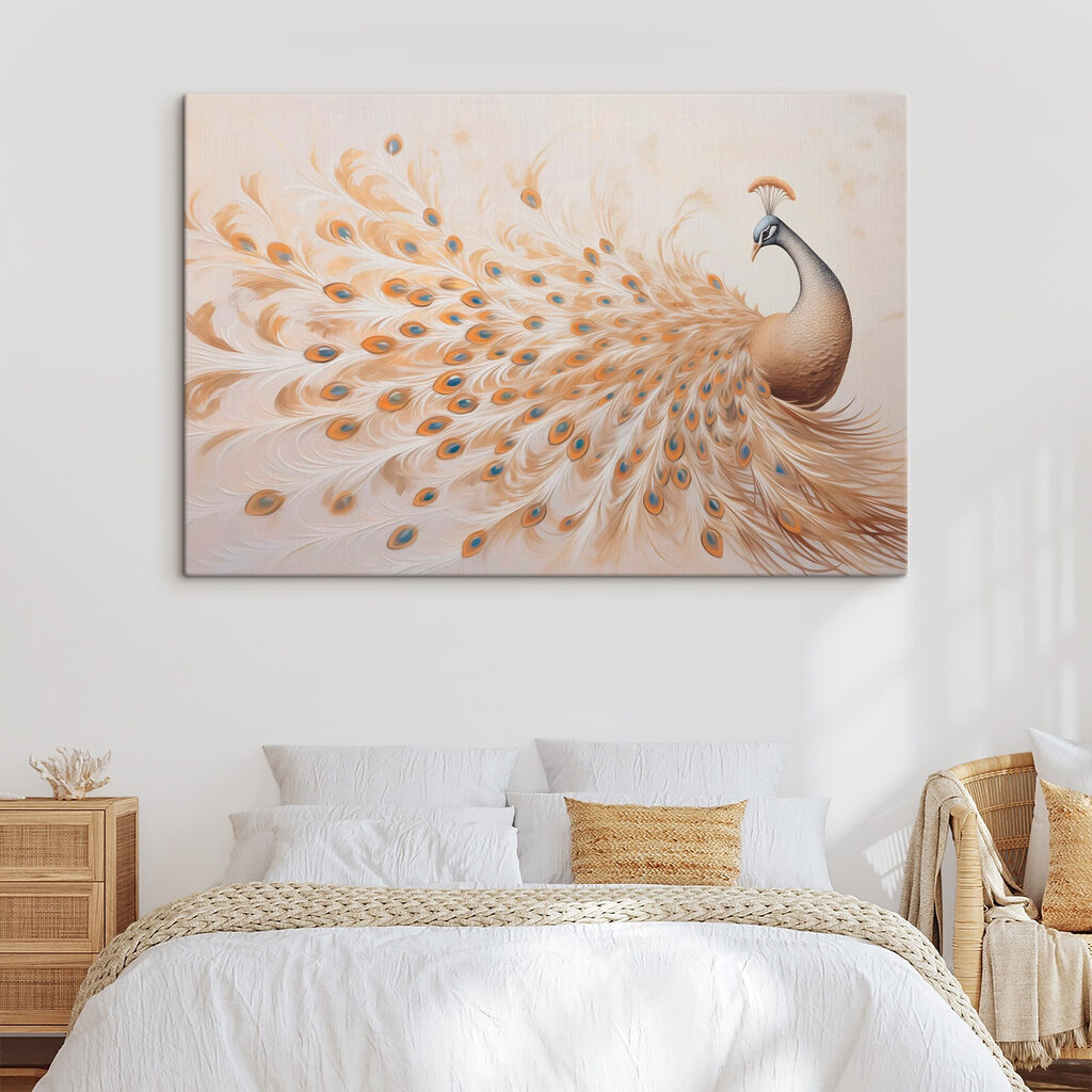 Painting of a peacock Painting of a peacock