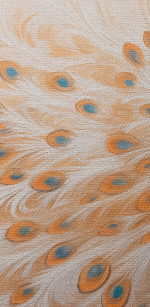 Painting of a peacock Painting of a peacock