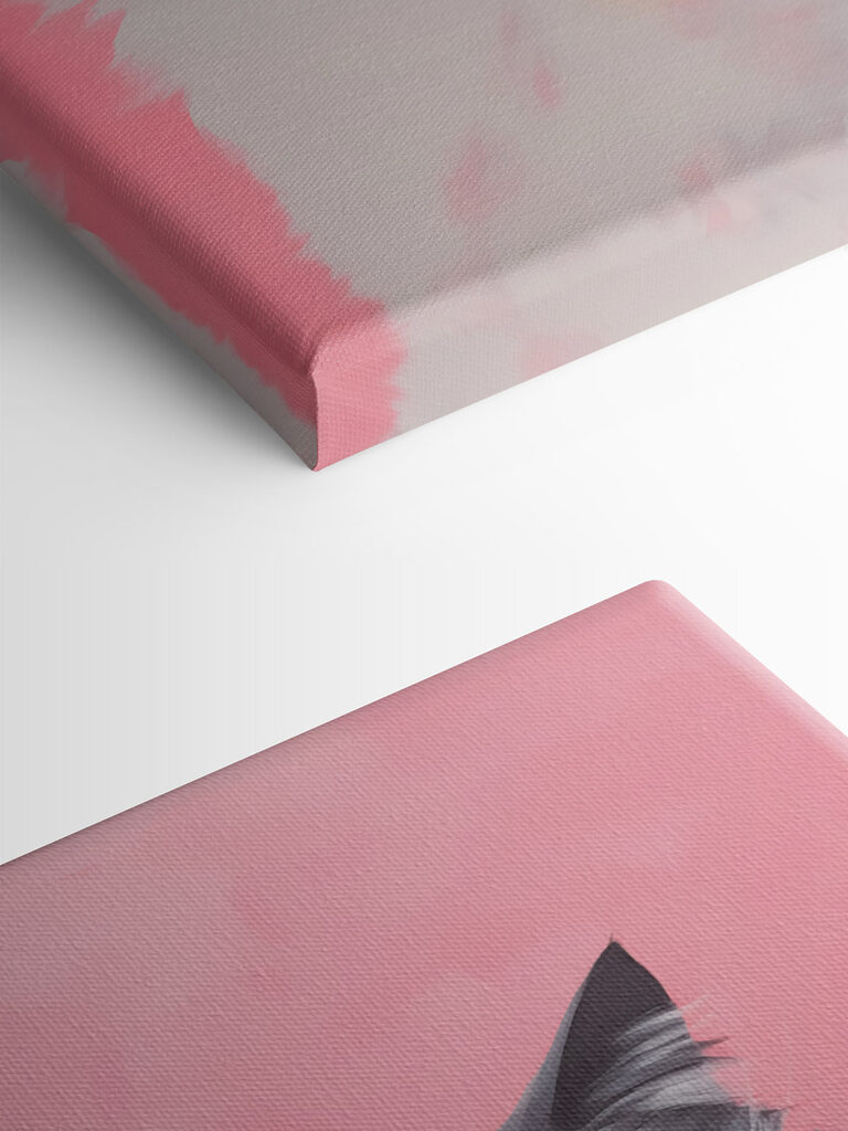 Black and white cat with orange eyes Black and white cat with orange eyes