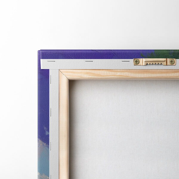 Painting of a boat on a lake