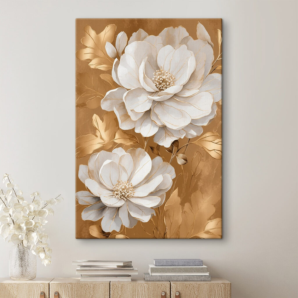 Elegant blooms on a textured backdrop