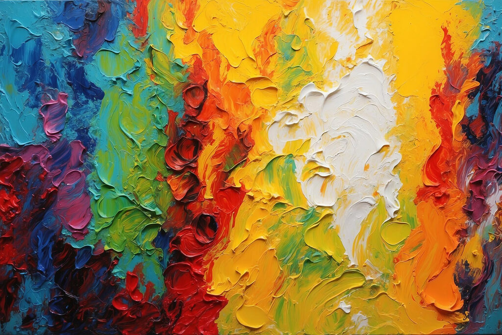 Painting of different colors