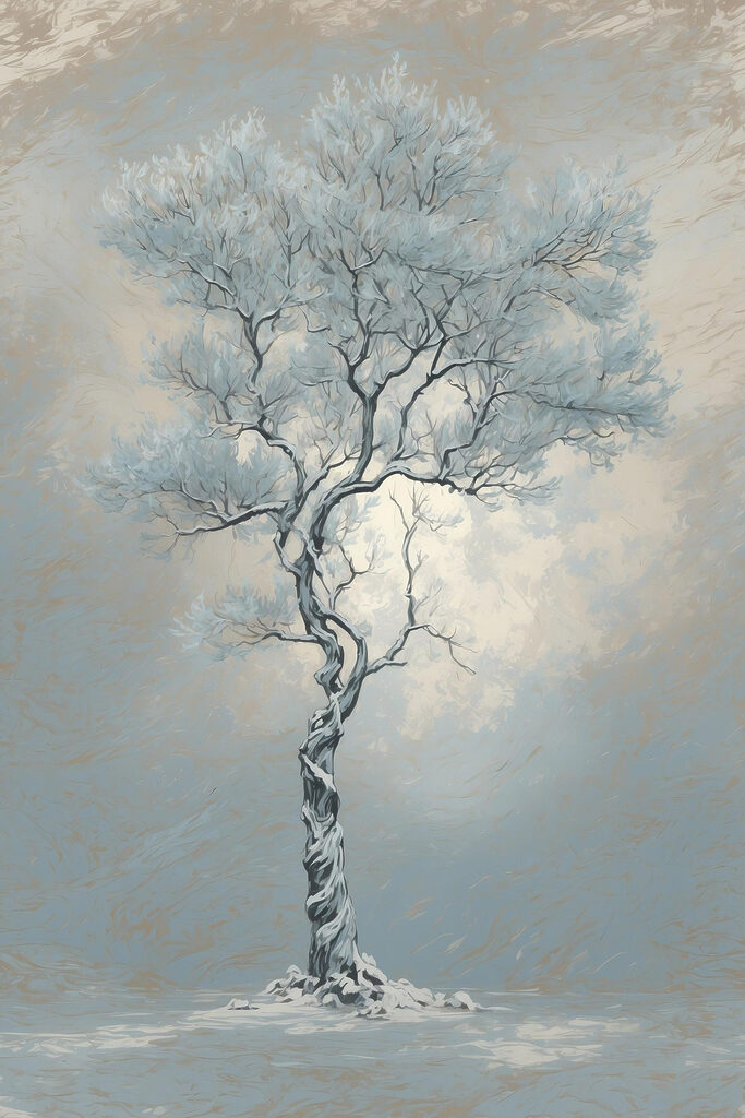 Tree with snow on it Tree with snow on it