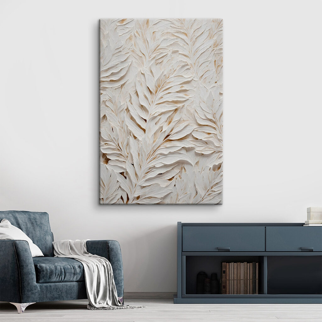 White and brown leaf pattern White and brown leaf pattern