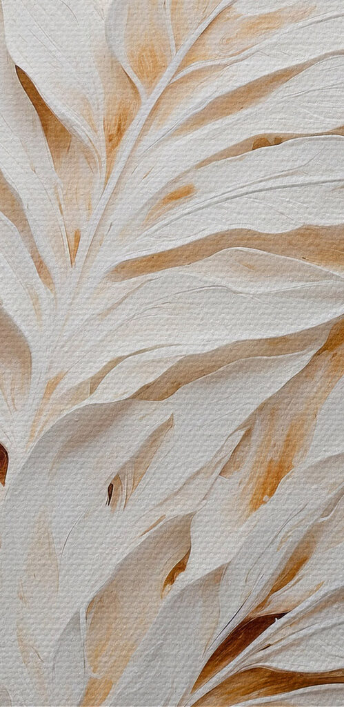 White and brown leaf pattern White and brown leaf pattern