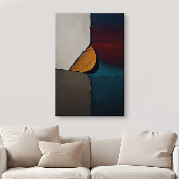 Abstract shapes in bold colors