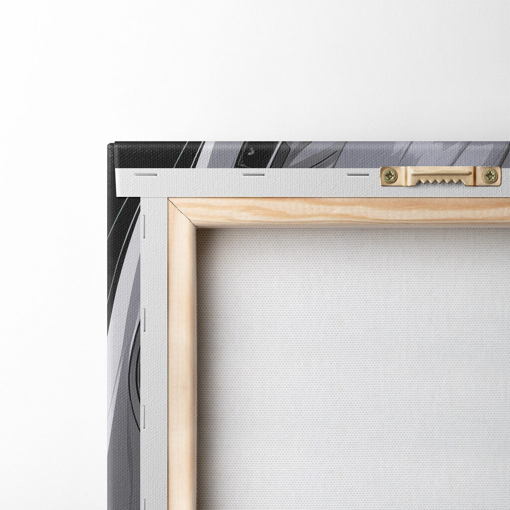 Woman with long blonde hair wearing headphones