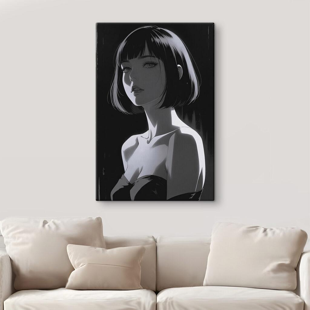 Woman with short hair