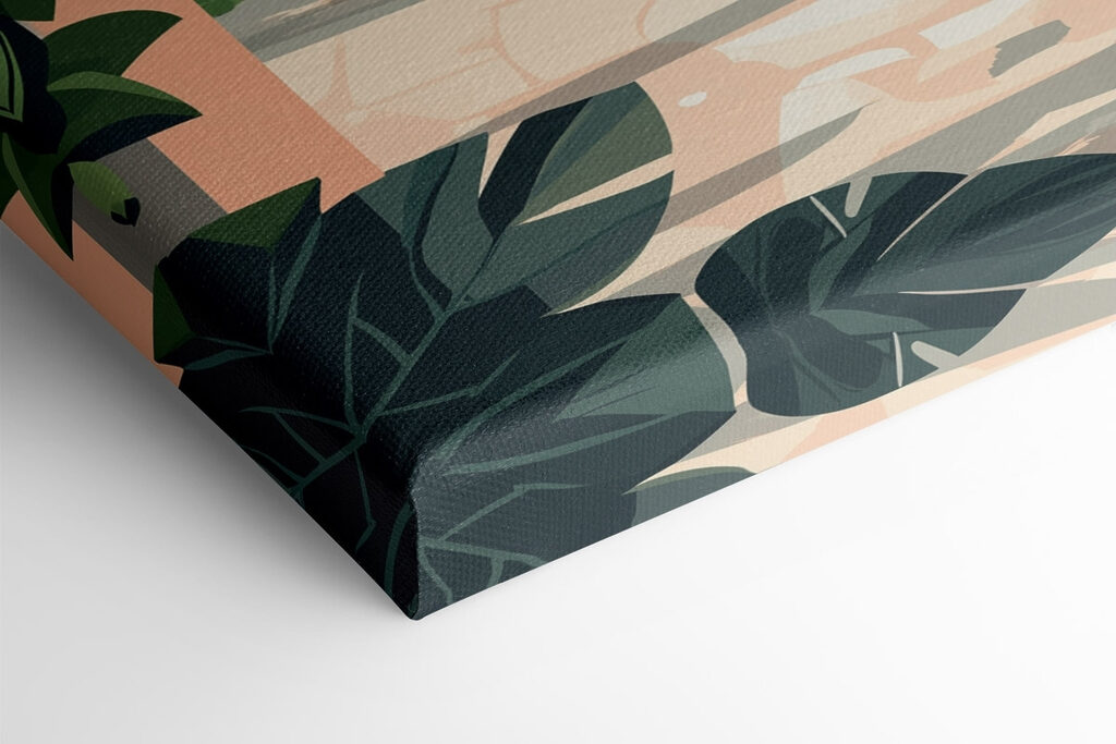 Building with a balcony and plants