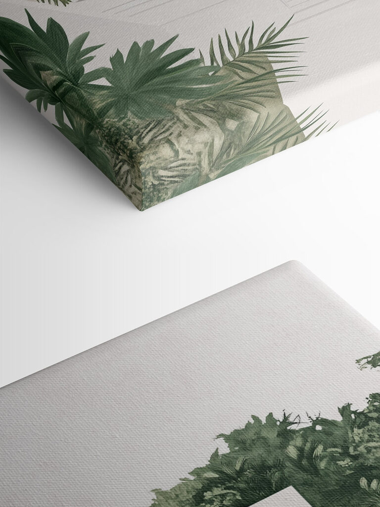 White and pink house with trees White and pink house with trees