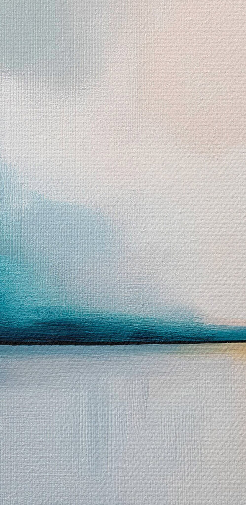 Painting of a body of water Painting of a body of water