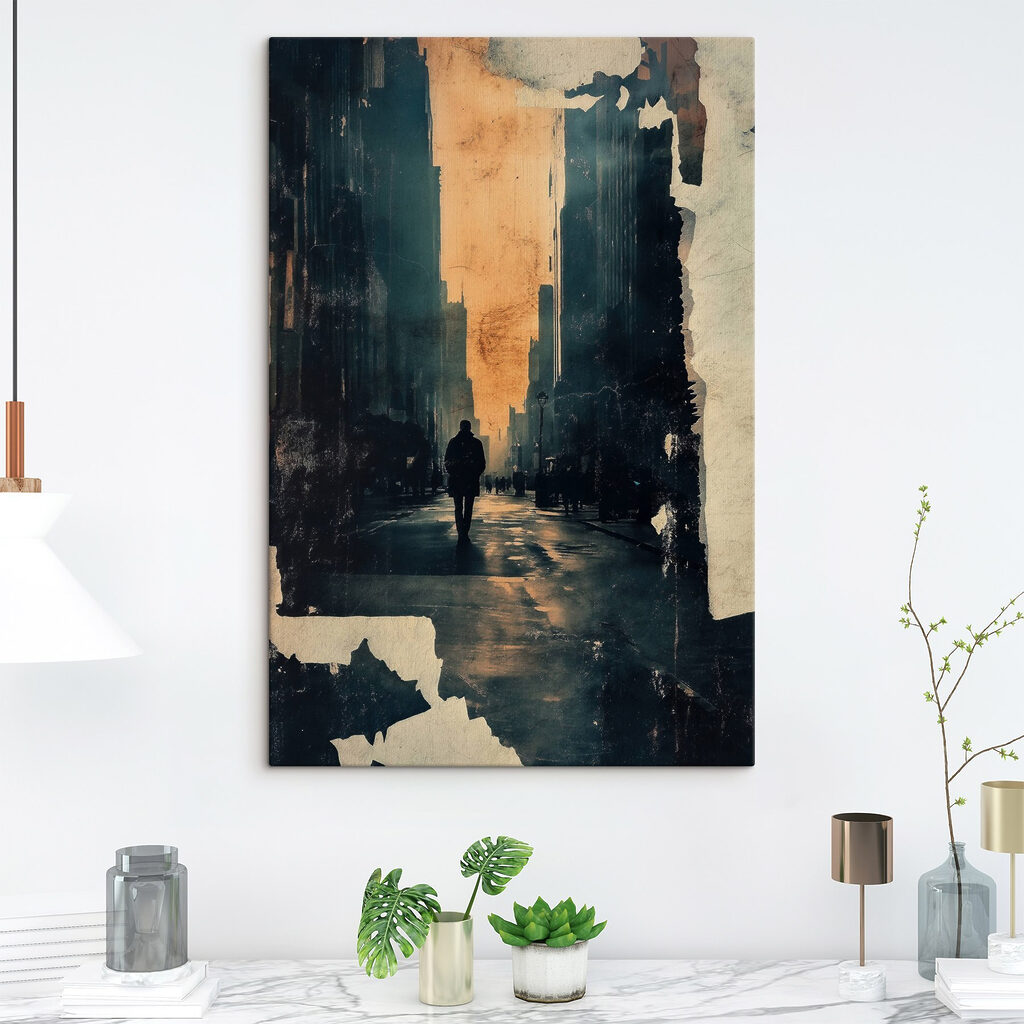 Person walking on a street