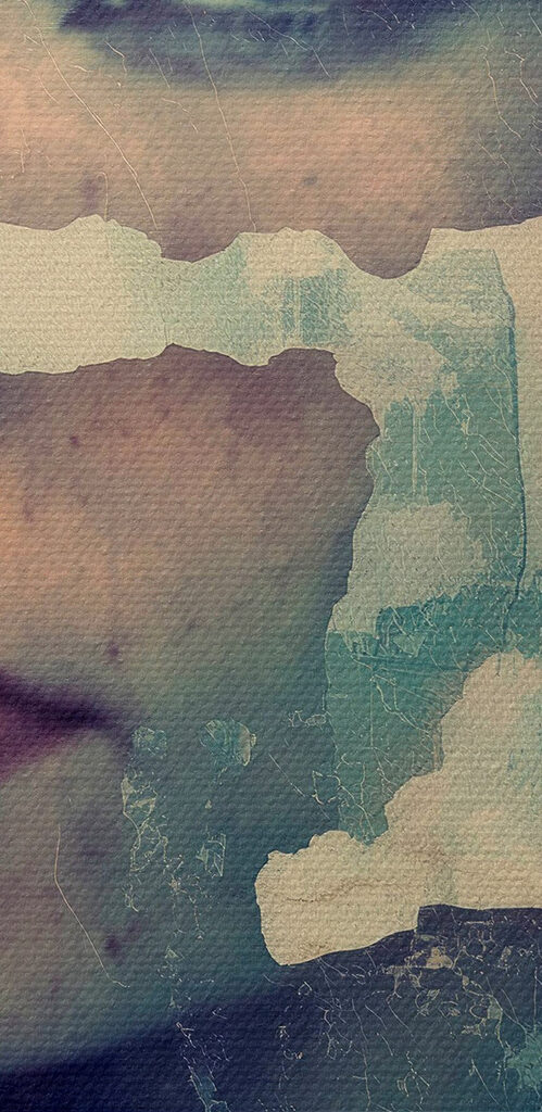 Woman's face through a window