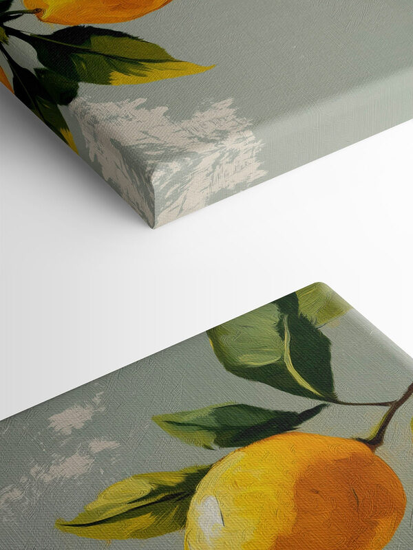 Painting of lemons on a tree