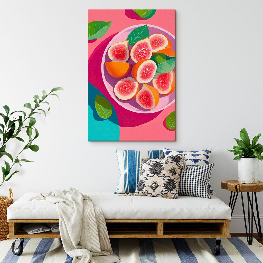 Bowl of fruit with leaves Bowl of fruit with leaves