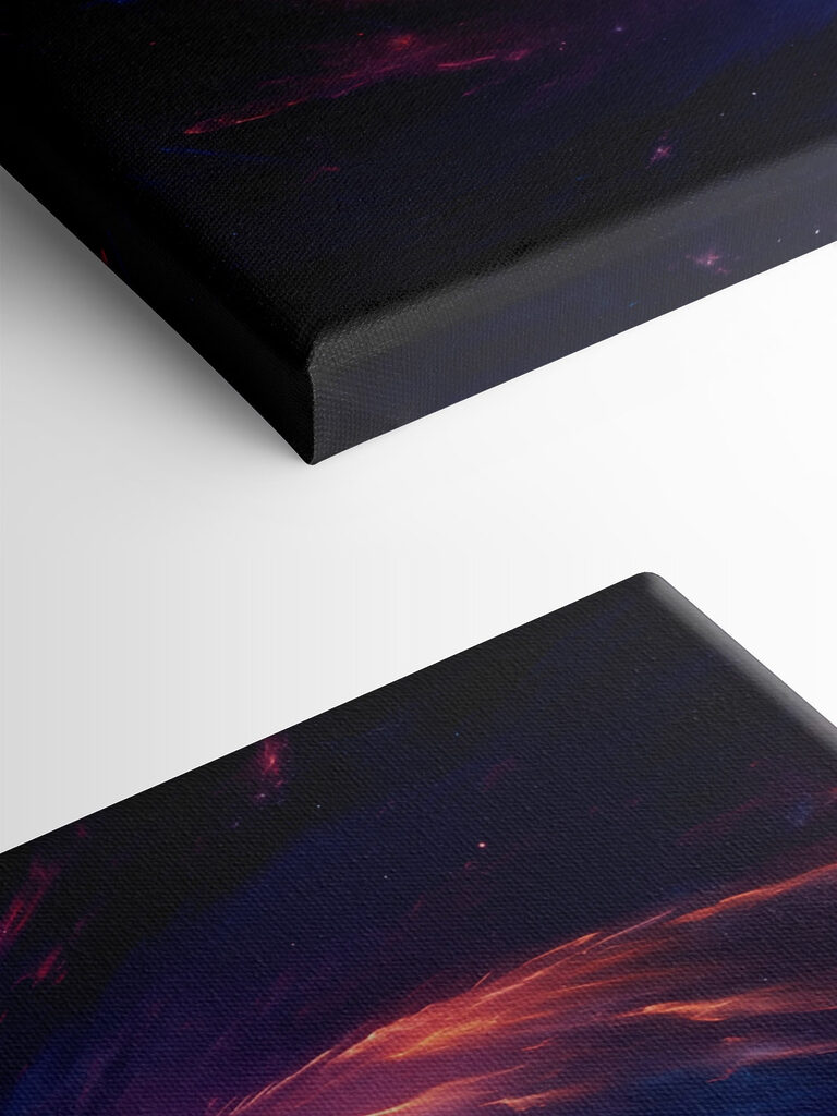 Colorful swirl of light in space