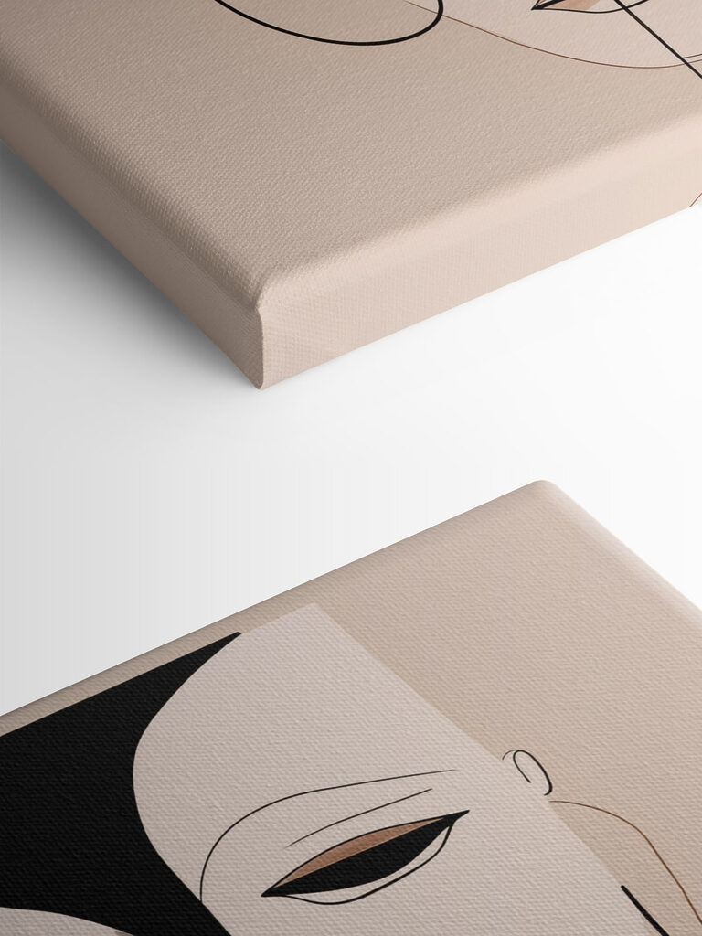 Drawing of faces with different colors Drawing of faces with different colors