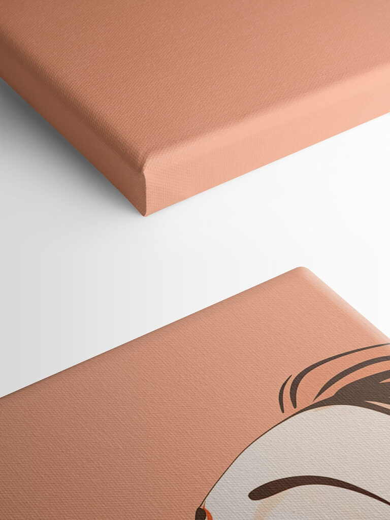 Serene expression in soft tones