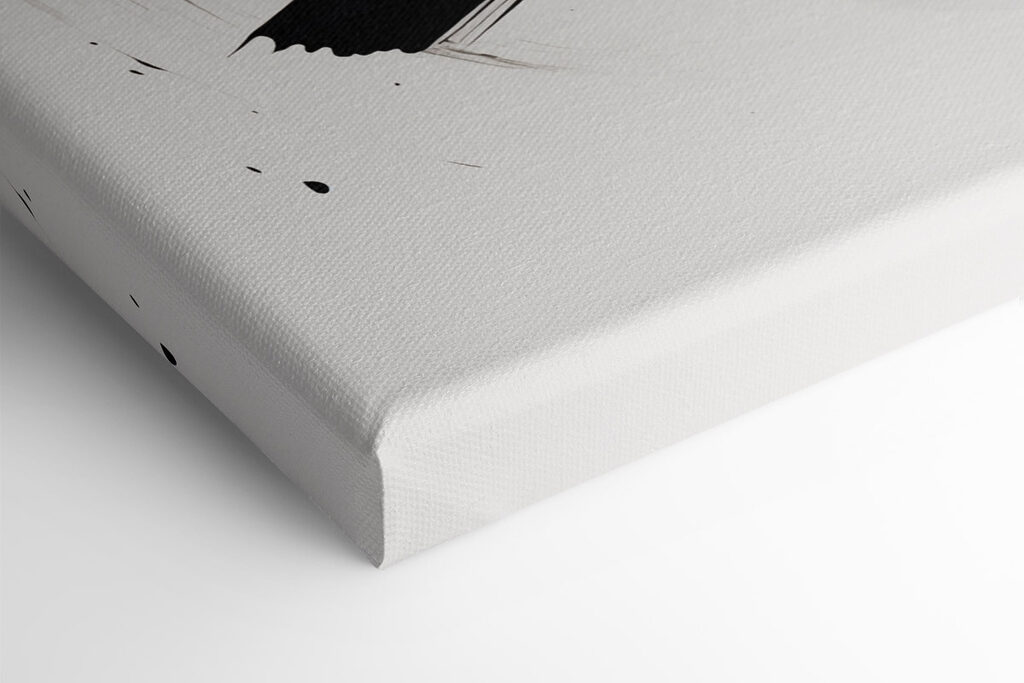 Black brushstroke on a white background Black brushstroke on a white background