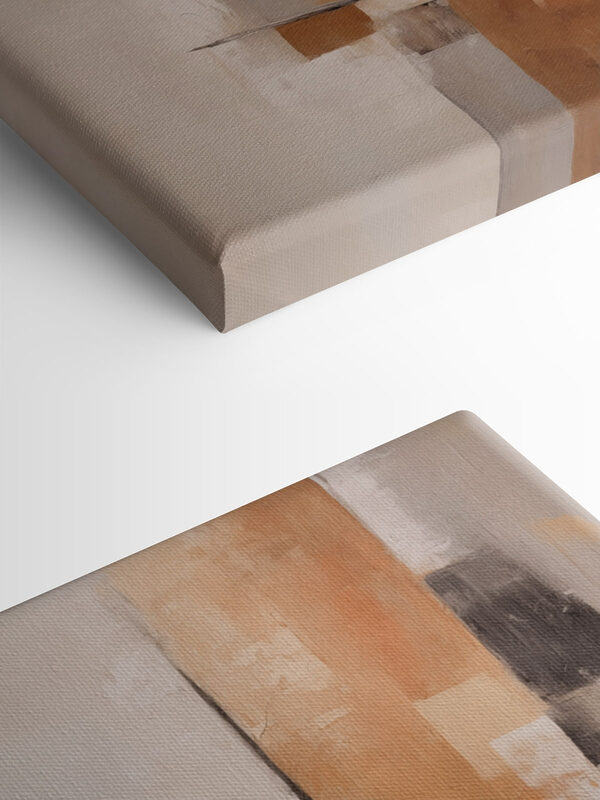 Painting of a white and brown wall Painting of a white and brown wall