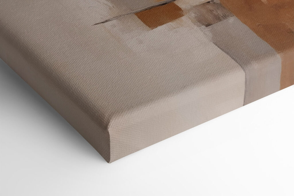 Painting of a white and brown wall Painting of a white and brown wall