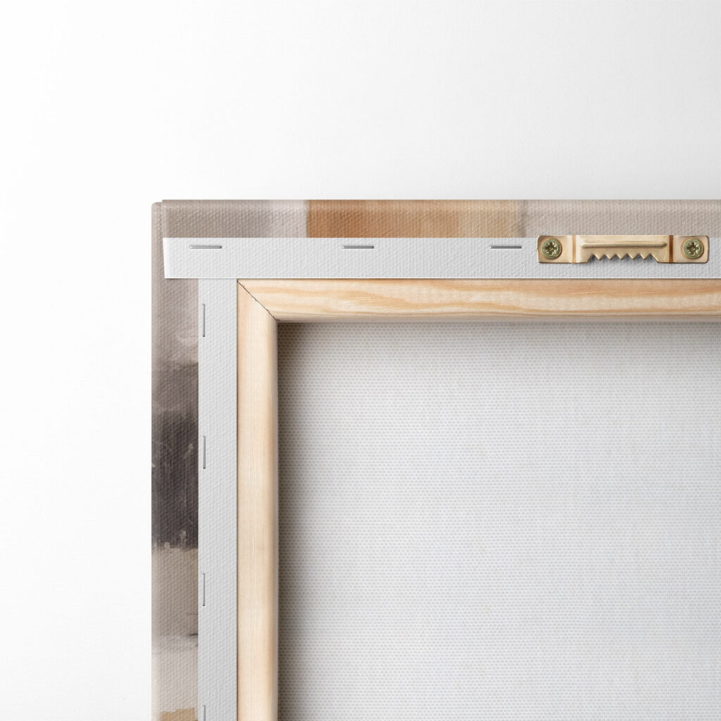 Painting of a white and brown wall Painting of a white and brown wall