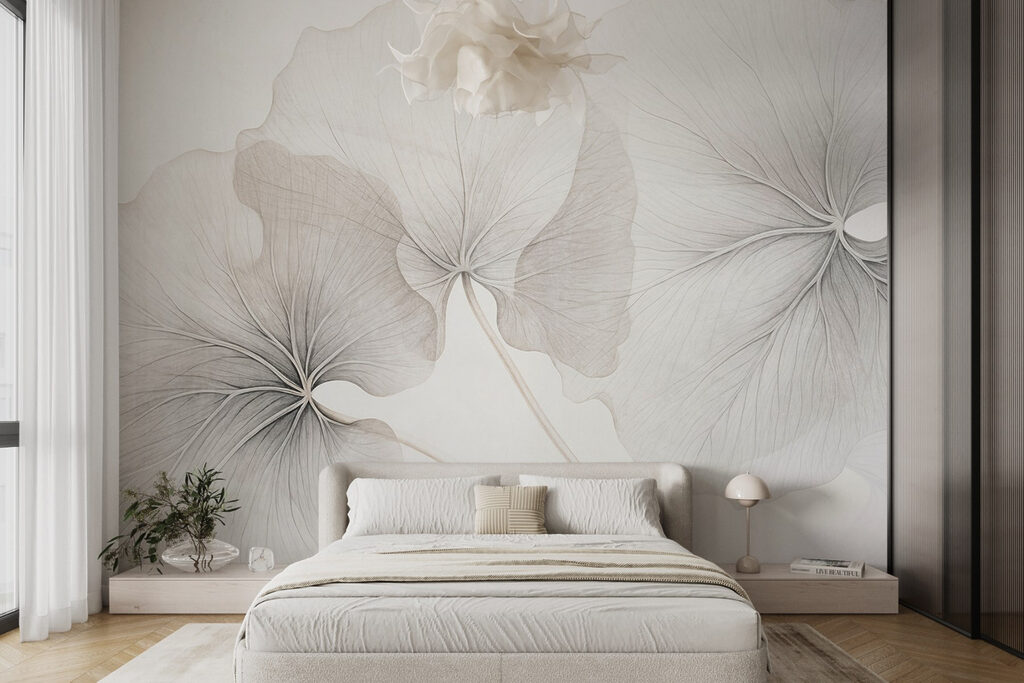 Delicate leaves in soft hues Delicate leaves in soft hues