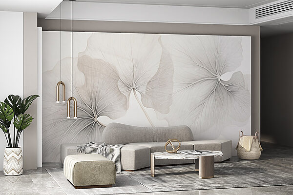 Delicate leaves in soft hues Delicate leaves in soft hues