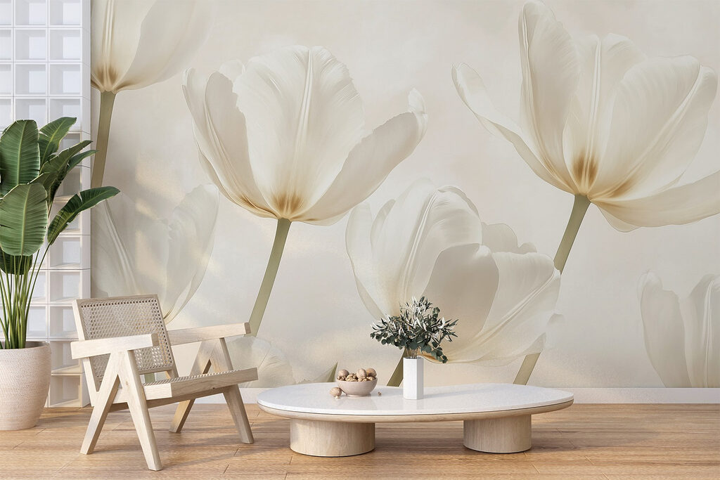 Group of white flowers Group of white flowers