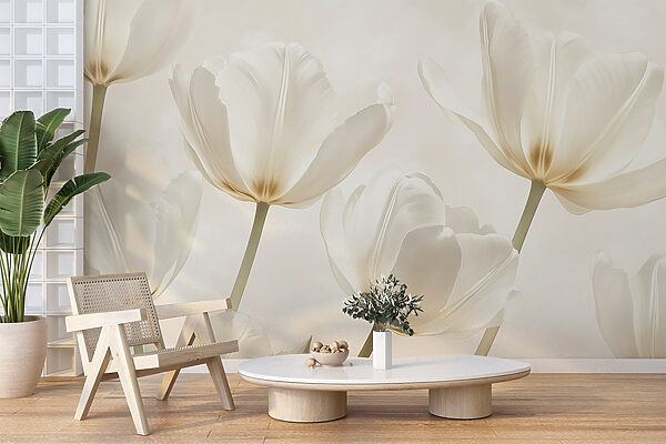 Group of white flowers Group of white flowers