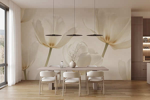 Group of white flowers Group of white flowers