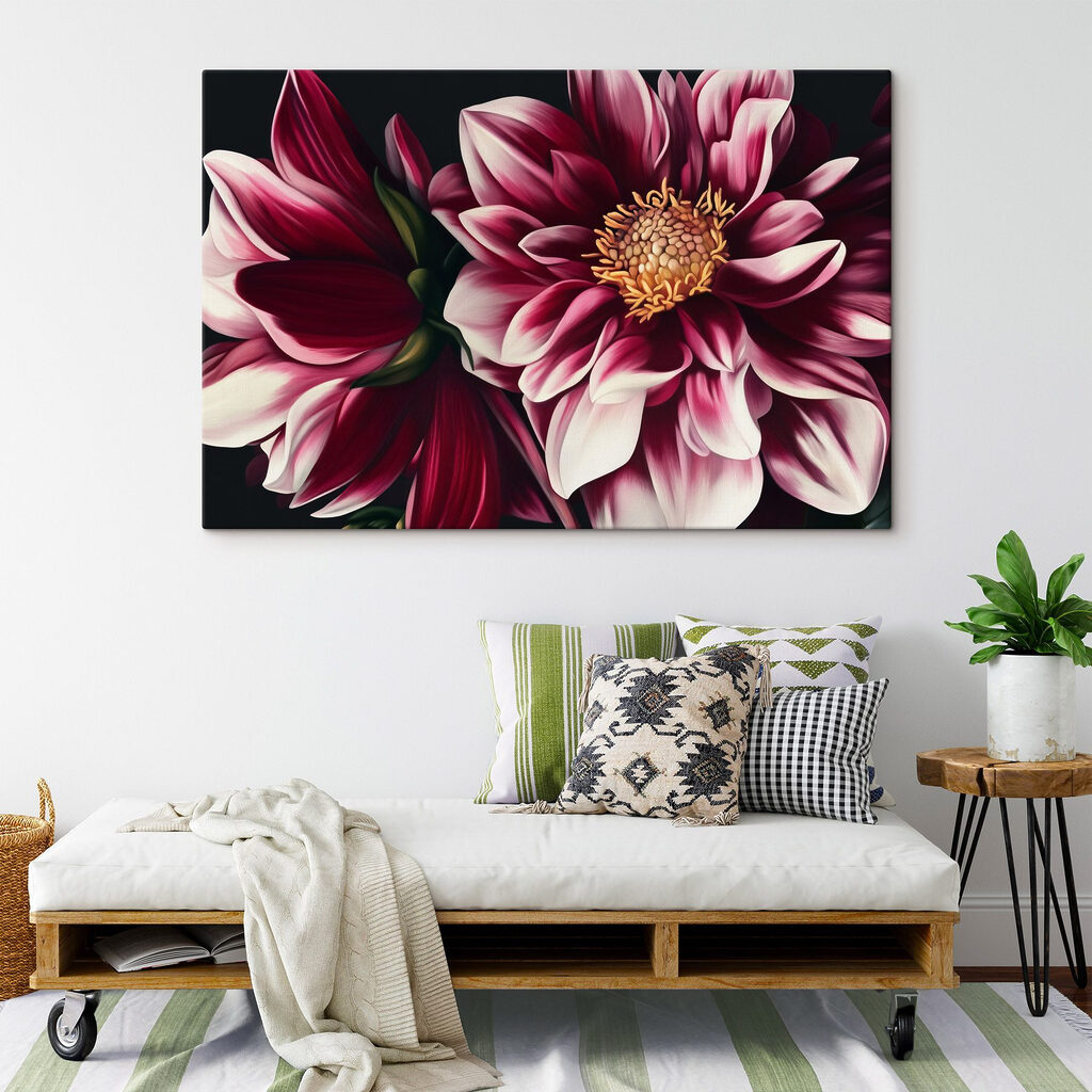 Vibrant blossoms in harmonious colors