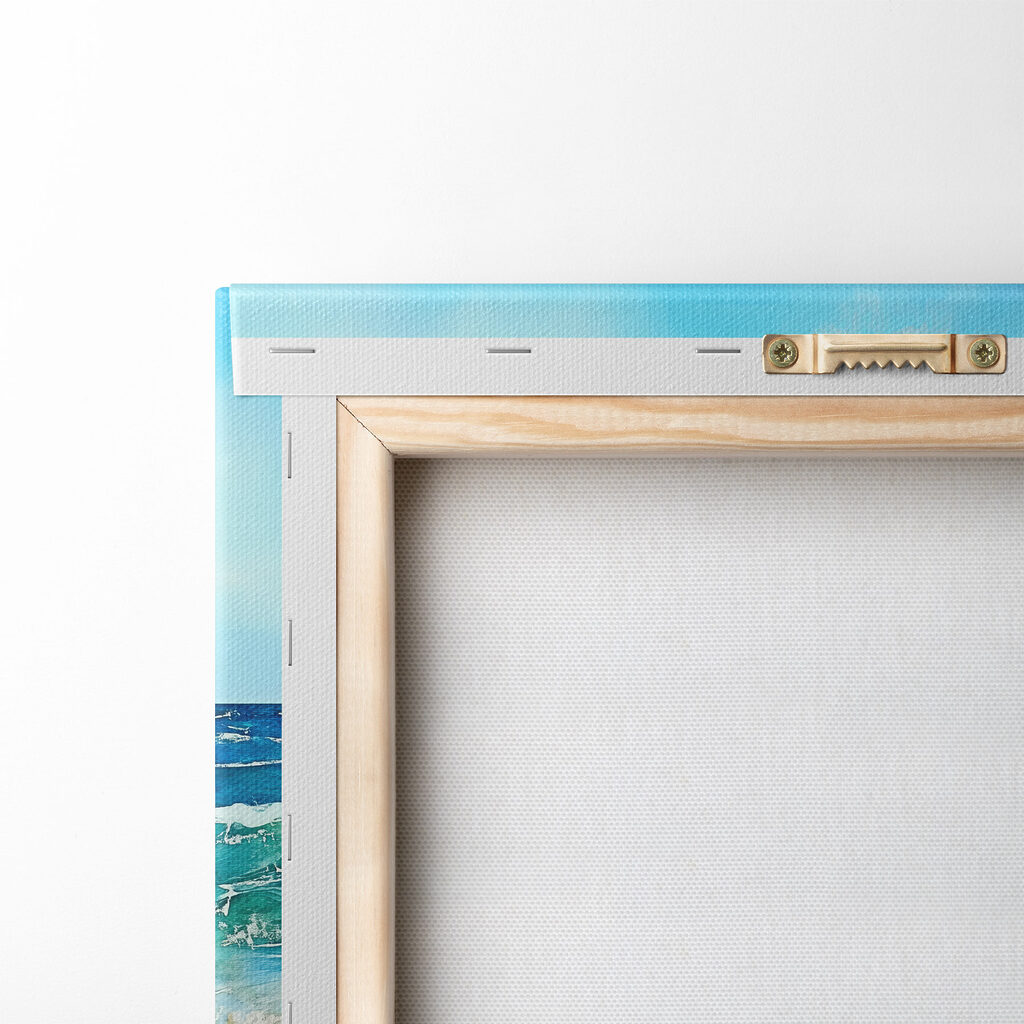 Watercolor of waves crashing on a beach Watercolor of waves crashing on a beach