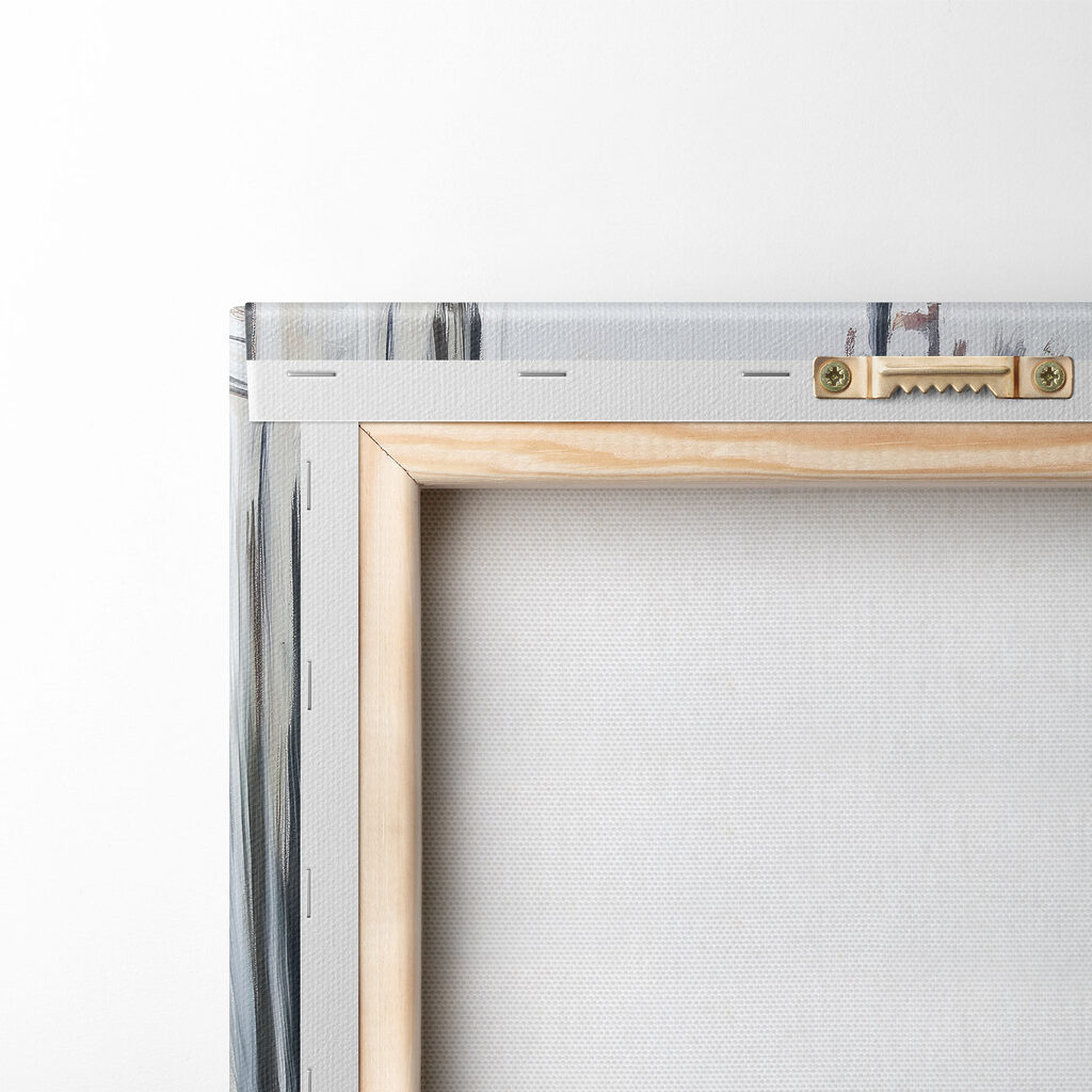 Painting of a woman in a white dress Painting of a woman in a white dress