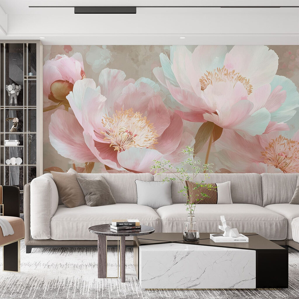 Delicate blooms in soft pastel hues Delicate blooms in soft pastel hues