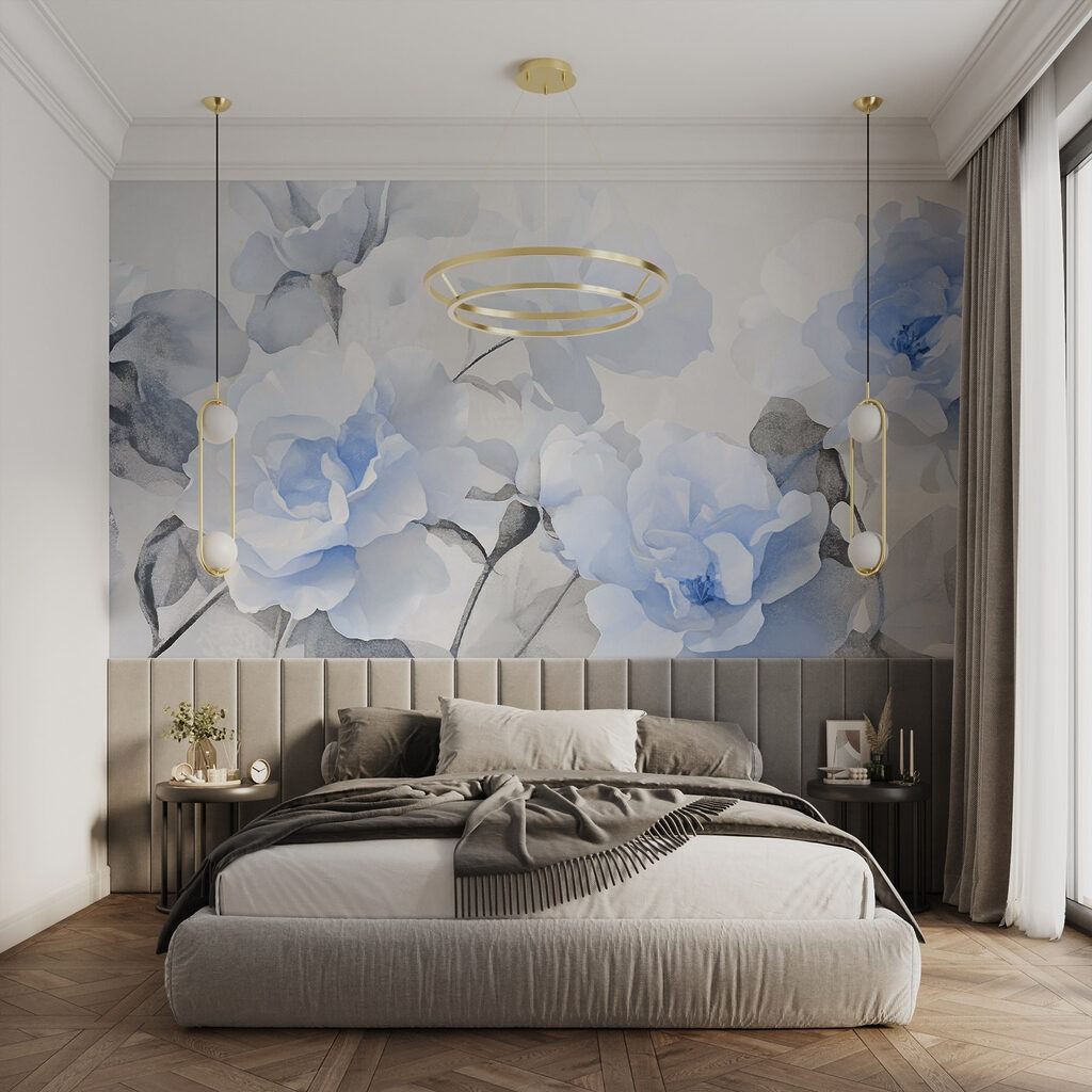 Group of blue flowers