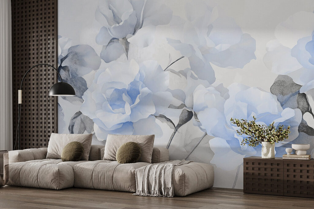 Group of blue flowers