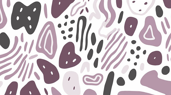Pattern of purple and black shapes Pattern of purple and black shapes